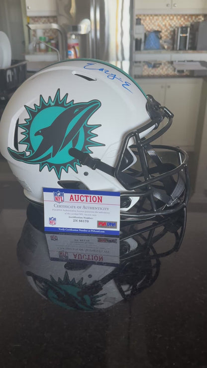 Erik Ezukanma Signed Miami Dolphins Full-Size Lunar Eclipse Helmet signed Eazy-E Inc. PSA Authentication 🛡️