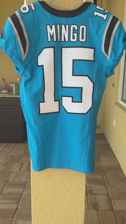 Jonathan Mingo Game Worn💪10/13/24 Carolina Panthers🐆vs.Falcons NFL Jersey👕vs. Falcons Also includes PSA Authentication