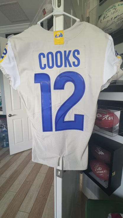 Brandin Cooks GAME-ISSUED💪Los Angeles Rams🐏NFL On-Field Jersey👕Inc. COA📄