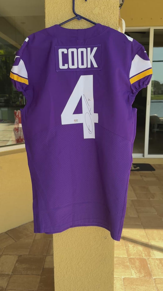 Dalvin Cook Signed TEAM ISSUED Minnesota Vikings On-Field Nike NFL Jersey 👕 Inc. PSA Authenticity 🛡️
