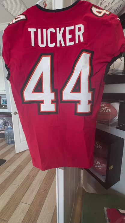 Sean Tucker GAME-WORN💪09/15/25 Tampa Bay Buccaneers🏴‍☠On-Field NFL Jersey👕vs.Houston Texans