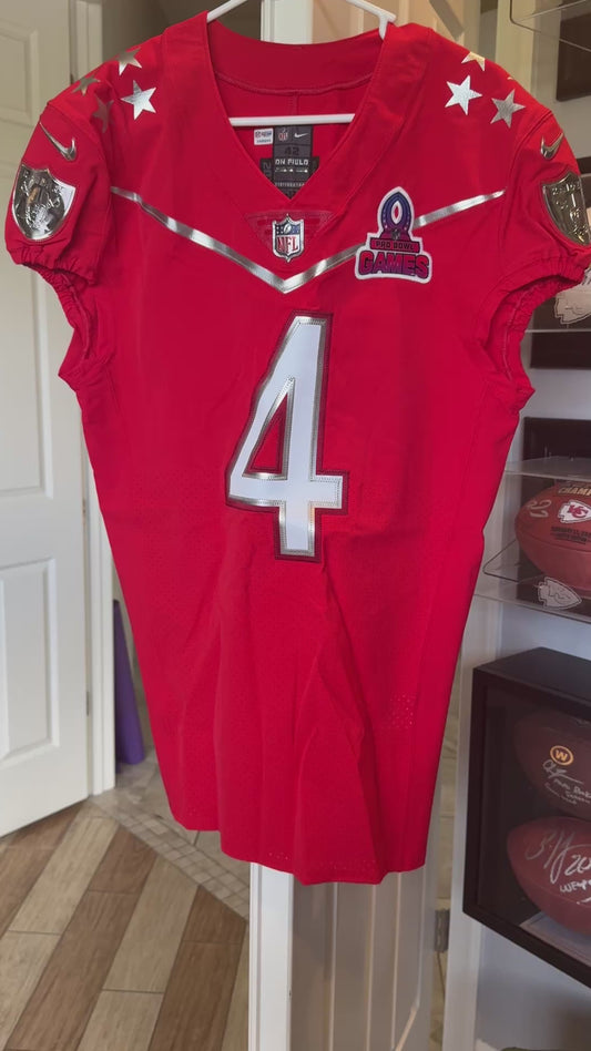 Derek Carr Game-Issued🦾Pro Bowl NFL On-Field Jersey👕Las Vegas Raiders🏴‍☠