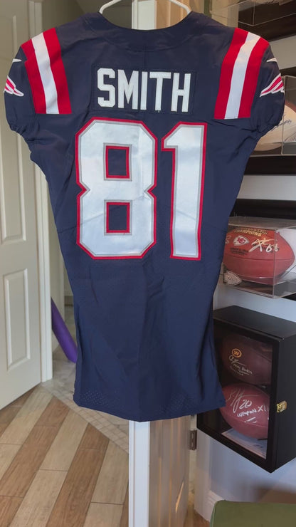 Jonnu Smith GAME WORN 💪 11/14/2021 New England Patriots Nike NFL Jersey 🎽 vs. Browns  PSA Authenticated 🛡️
