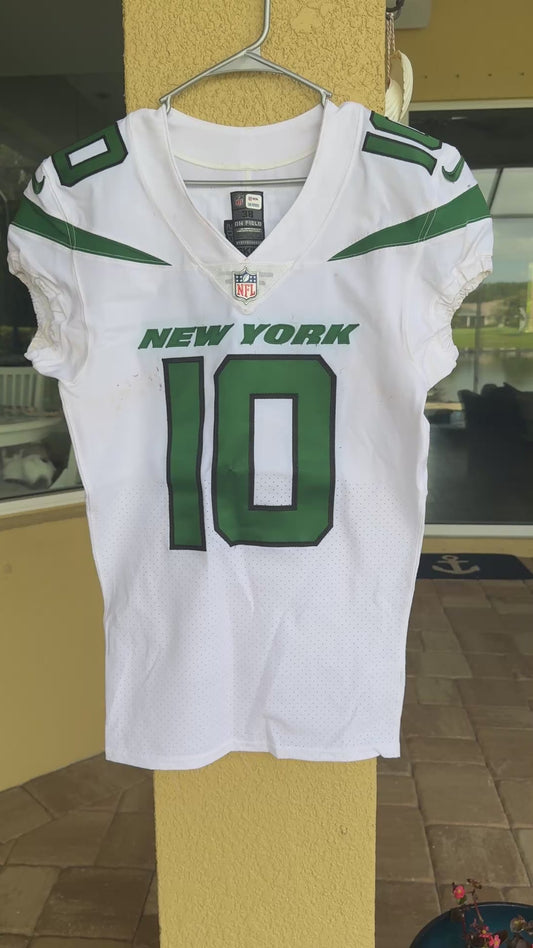 Braxton Berrios GAME WORN 💪 New York Jets Nike NFL Jersey 👕 Also features PSA Certificate of Authenticity🛡️