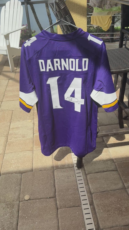 Sam Darnold Hand Signed ✍️ Minnesota Vikings Nike NFL Jersey👕 Also includes PSA Authenticity 🛡️