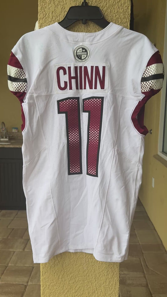 Jeremy Chinn GAME WORN💪2025 Season Washington Commanders NFL Jersey👕inc.COA