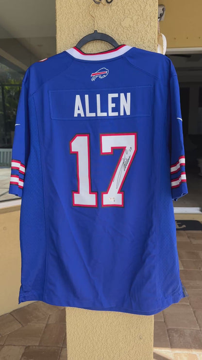 JOSH ALLEN Hand Signed ✍️ Buffalo Bills 🦬 Nike On-Field NFL Jersey 🏈 Includes Fanatics Authenticity
