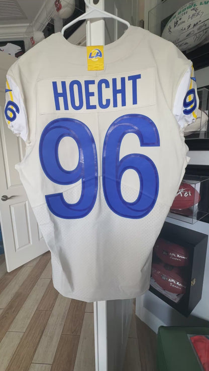 Michael Hoecht TEAM ISSUED Los Angeles Rams Nike On-Field NFL Jersey Inc. COA 🛡