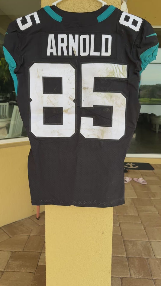Dan Arnold GAME USED 💪 10/30/22 PHOTO MATCHED 📸 Jacksonville Jaguars 🐆 Nike NFL Jersey vs. Denver Broncos