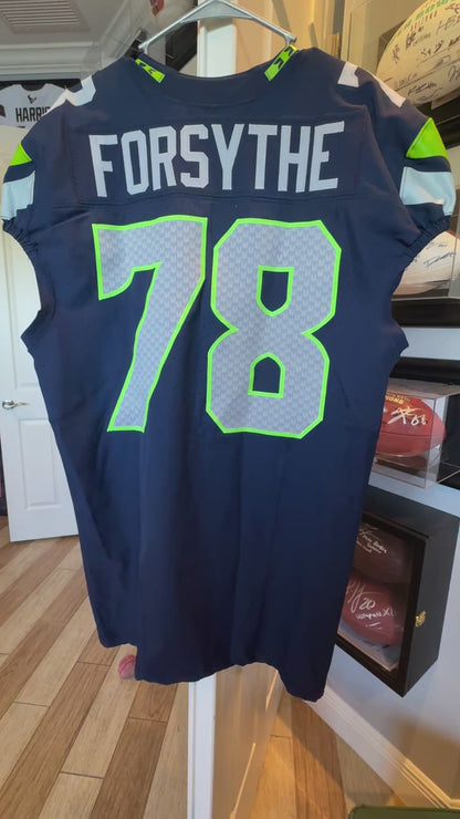 Stone Forsythe GAME WORN 💪 8/10/23 + 8/19/23 Seattle Seahawks Nike NFL Jersey 👕 Includes Certificate of Authenticity