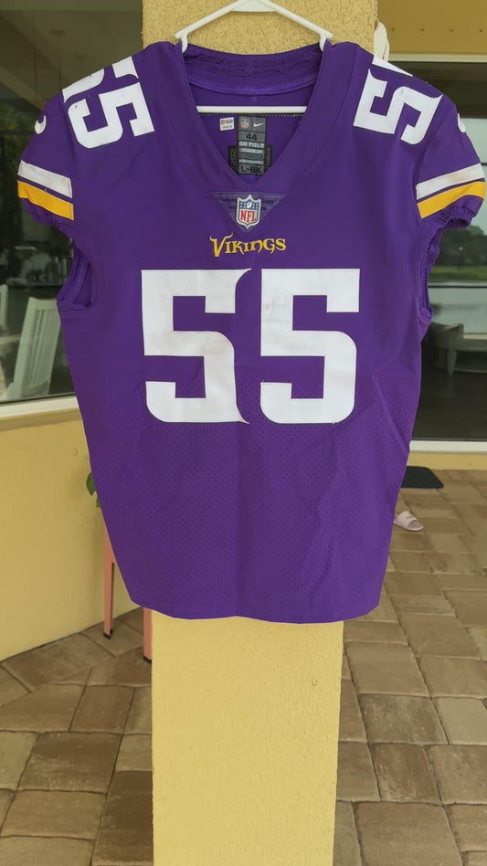 Za'Darius Smith GAME USED 10/09/22 PHOTO MATCHED 📸 Minnesota Vikings Nike NFL Jersey 👕 vs. Chicago Bears 🐻 PSA Authenticated 🛡️
