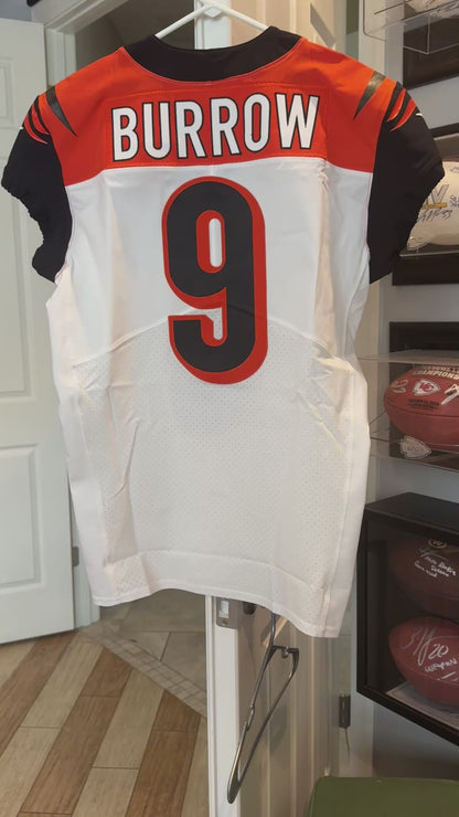 Joe Burrow Bengals Team-Issued On-Field Nike NFL Jersey Inc. Captains Patch, Hologram and COA