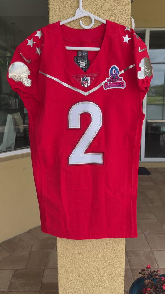 Amari Cooper Team-Issued 💪2024 Pro Bowl Games Cleveland Browns On-Field NFL Nike Jersey