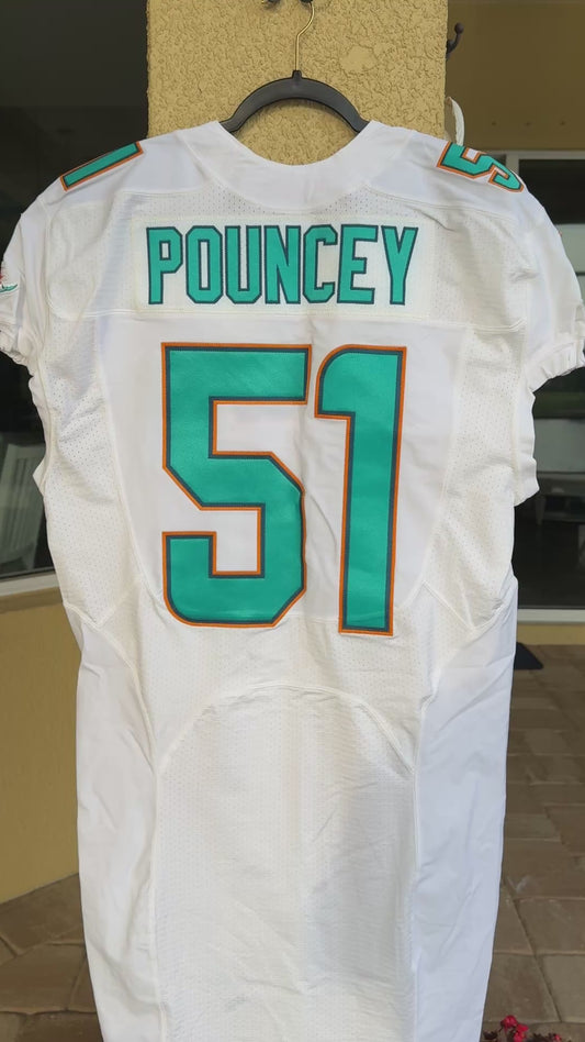 Mike Pouncey GAME/TEAM ISSUED Miami Dolphins 🐬 Nike On-Field NFL Jersey👕 Inc. PSA Authenticity 🛡️