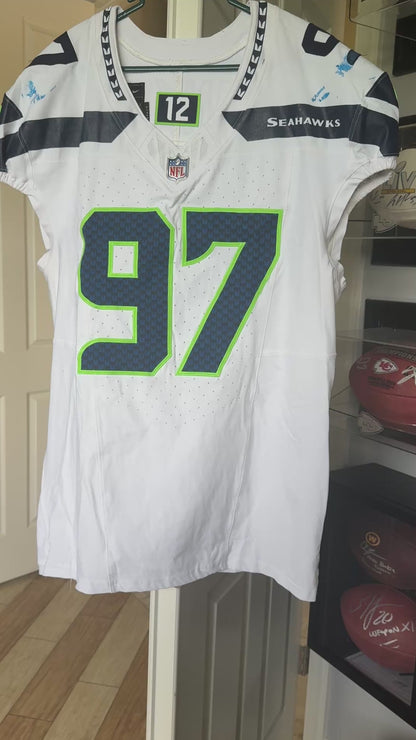 Johnathan Hankins GAME-WORN 💪 01/05/25 Seattle Seahawks NFL Jersey 👕 vs. Los Angeles Rams 🐏 inc.COA 💥