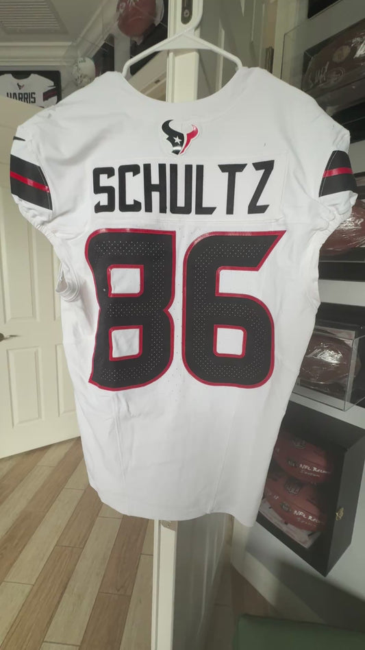 Dalton Schultz GAME WORN 11/16/25 Houston Texans 🐂 Nike NFL Jersey 👕 vs Tennessee Titans Also includes COA
