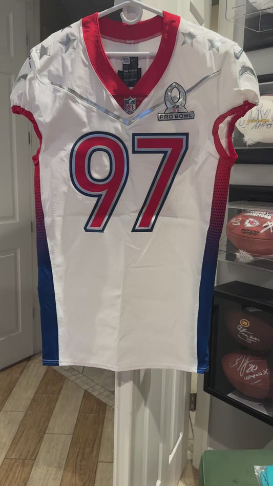 Joey Bosa TEAM-ISSUED Los Angeles Chargers NFL Pro Bowl On-Field Jersey Includes PSA COA