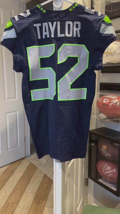 Darrell Taylor GAME WORN 💪 11/12/23 & 12/18/23 Seattle Seahawks Nike NFL Jersey 👕 Worn in two separate victories: 11/12/23 vs. Commanders + 12/18/23 vs. Eagles