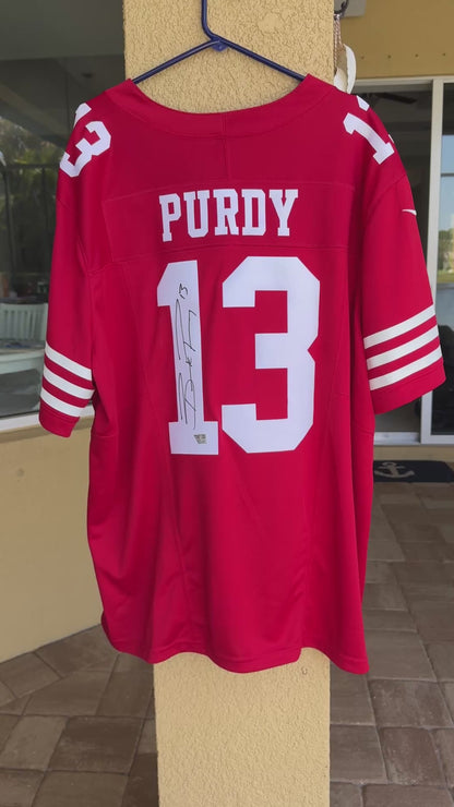 Brock Purdy Signed✍️San Francisco 49ers NIKE Limited NFL Authentic Jersey 👕Fanatics Memorabilia💥🔴