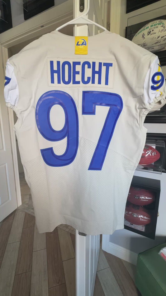 Michael Hoecht GAME ISSUED Los Angeles Rams Nike On-Field NFL Jersey Inc. COA