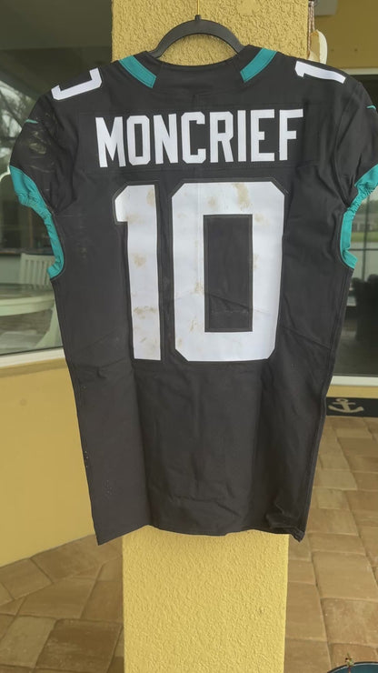 Donte Moncrief GAME USED 💪 10/28/18 PHOTO MATCHED 📸 Jacksonville Jaguars 🐆 Nike NFL Jersey 👕 PSA Certified 🛡️ vs. Philadelphia Eagles London Game at Wembley Stadium