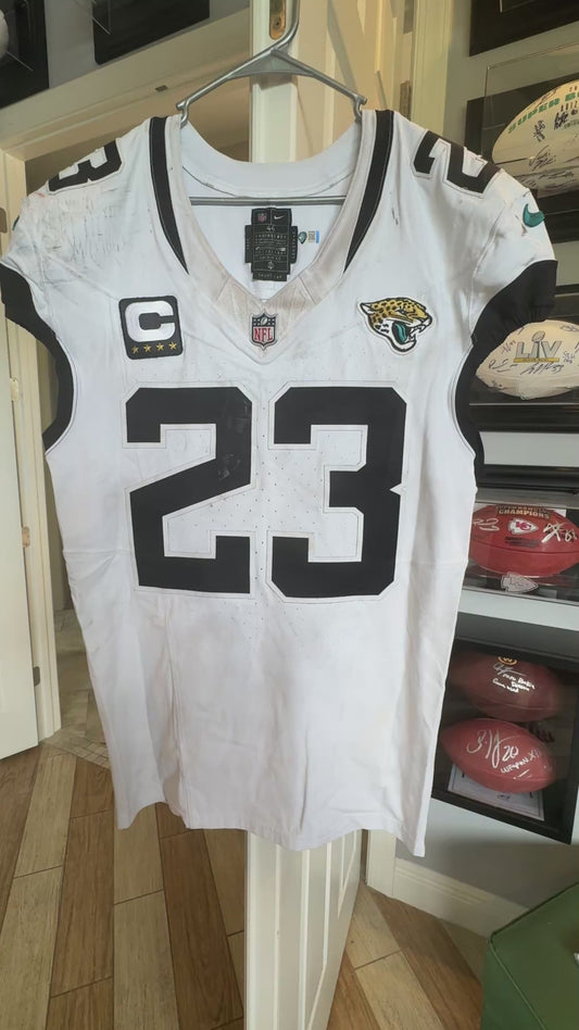 Foye Oluokon GAME-WORN💪09/14/2025 Jaguars🐆NFL On-Field Jersey👕vs.Bengals