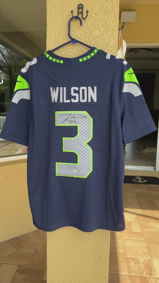 Russell Wilson Signed Seattle Seahawks Nike On-Field Jersey – Beckett Authenticated✅