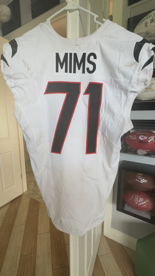 Amarius Mims GAME-WORN 09/29/25💪Cincinnati Bengals🐅NFL Jersey vs. Denver Broncos🐎