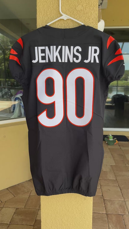 Kris Jenkins Jr. GAME ISSUED (2024-25 Season)🐅Cincinnati Bengals On-Field NFL Jersey👕