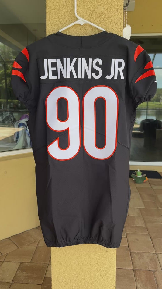 Kris Jenkins Jr. GAME ISSUED (2024-25 Season)🐅Cincinnati Bengals On-Field NFL Jersey👕