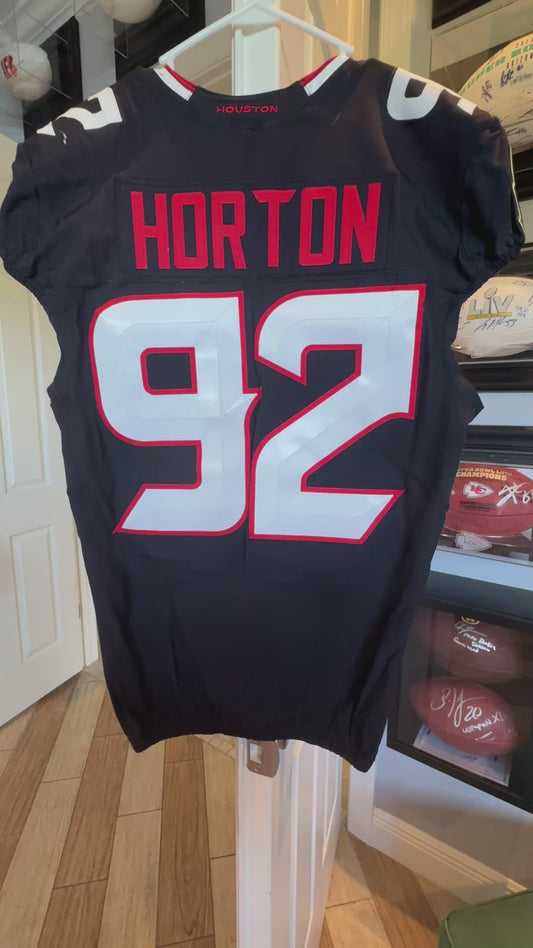 Dylan Horton GAME USED💪09/28/2025 Houston Texans Nike NFL Jersey🎽vs. Tennessee Titans Also includes COA 🛡️