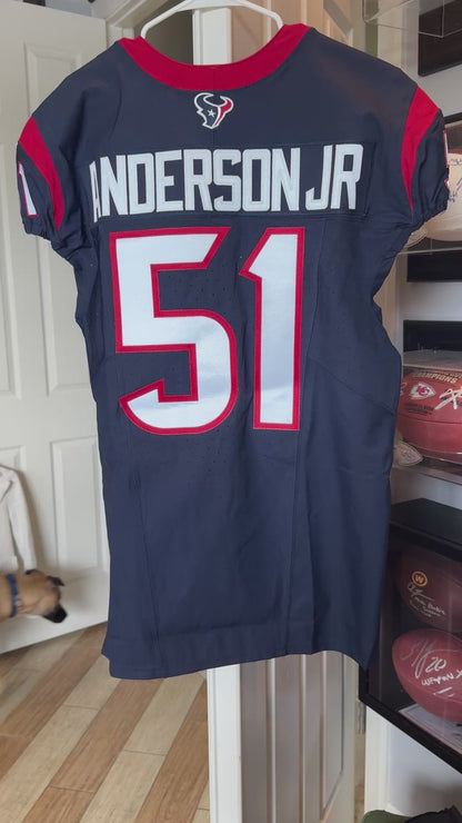 Will Anderson Jr GAME-ISSUED 💪 Houston Texans 🐂 NFL Jersey 👕 Nike Includes COA 💯