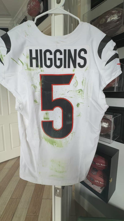 Tee Higgins GAME WORN 💪 11/16/25 Cincinnati Bengals Nike NFL Jersey vs Pittsburgh Steelers Also includes COA