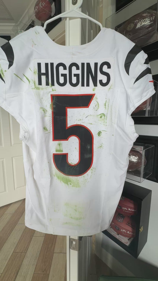 Tee Higgins GAME WORN 💪 11/16/25 Cincinnati Bengals Nike NFL Jersey vs Pittsburgh Steelers Also includes COA