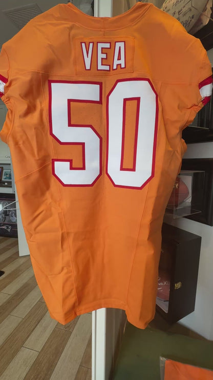 Vita Vea GAME-ISSUED💪Tampa Bay Buccaneers On-Field NFL Creamsicle🟧Jersey👕