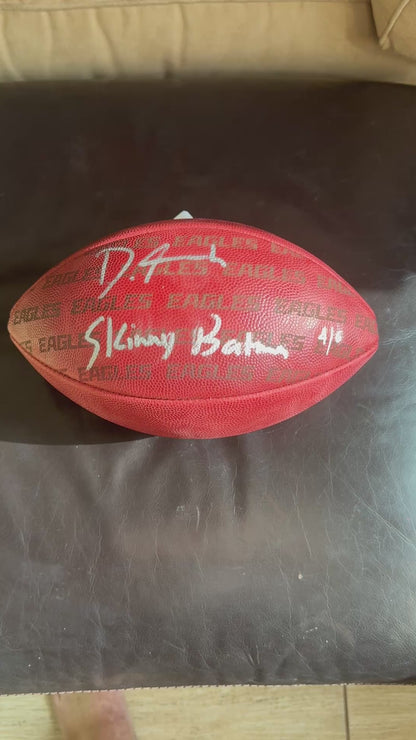 Devonta Smith Signed✍️Philadelphia Eagles🦅Limited Edition Wilson Duke Ball🏈Inscription -Skinny Batman