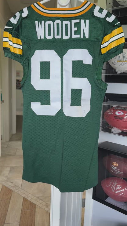 Colby Wooden GAME WORN💪09/6/24 Green Bay Packers Jersey👕vs.Eagles🦅Sao Paulo