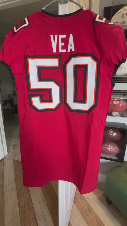 Vita Vea GAME-ISSUED💪Tampa Bay Buccaneers On-Field Nike NFL Jersey🎽Inc.COA📄