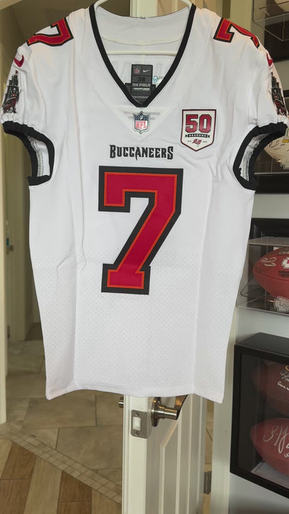 Bucky Irving TEAM-ISSUED💪Tampa Bay Buccaneers🏴‍☠️On-Field Nike NFL Jersey🎽