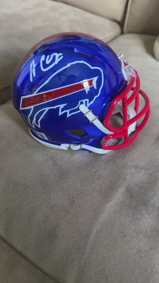Amari Cooper Hand-Signed✍️Buffalo Bills🦬NFL Mini-Helmet Beckett Authenticated