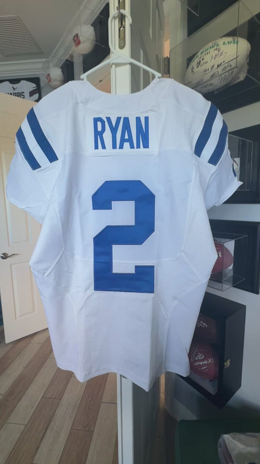 Matt Ryan TEAM ISSUED 💪 Indianapolis Colts 🐎 Nike NFL Jersey 👕Also  Includes COA 🛡️ and Captain's Patch