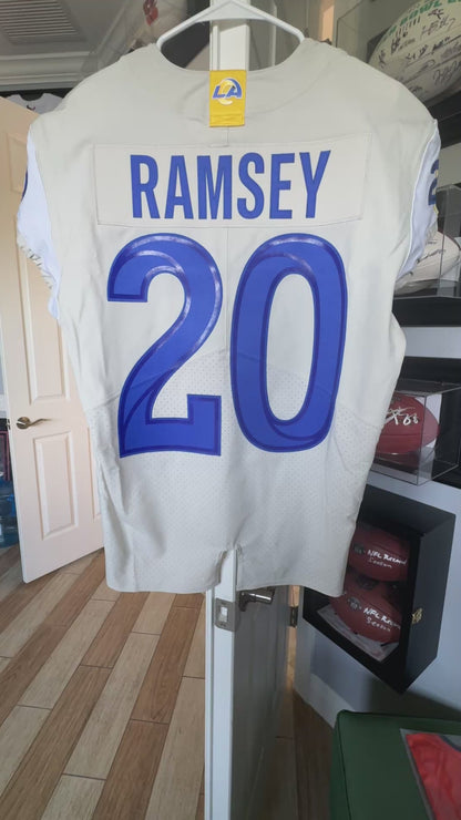 Jalen Ramsey TEAM ISSUED Los Angeles Rams Nike NFL On-Field Jersey 👕 Inc. COA 📄