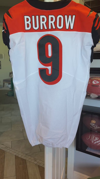 Joe Burrow Bengals Game-Issued On-Field NFL Jersey (Nike) Metabilia Certified💥Inc. Captains Patch