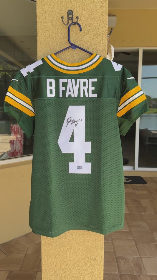 Brett Favre Signed ✍️ Green Bay Packers 🟢🟡 Nike ELITE On-Field NFL Jersey👕 Also includes Authenticity