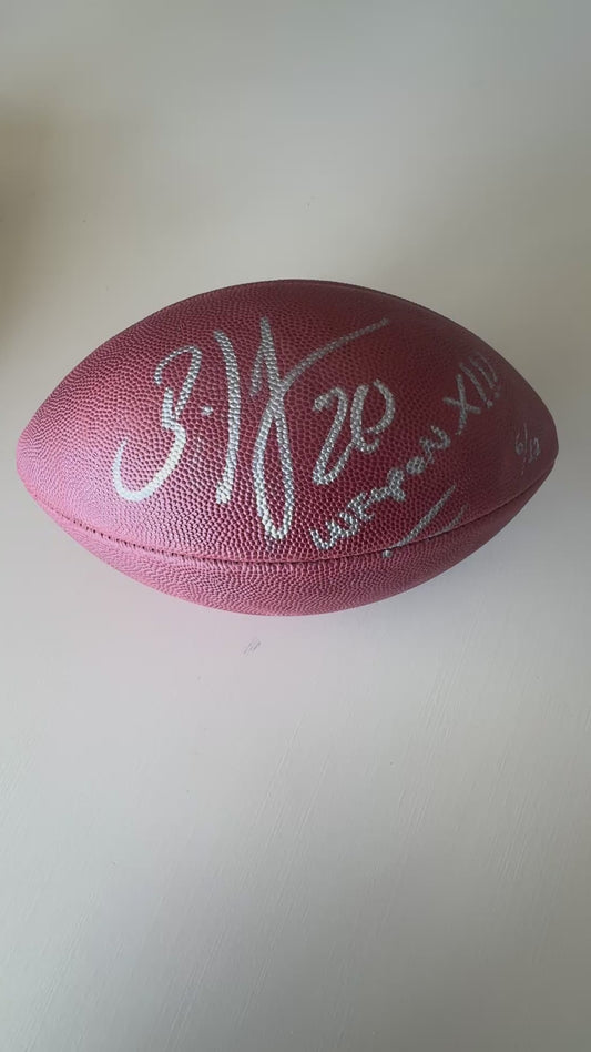 Brian Dawkins Signed ✍️Philadelphia Eagles Wilson Duke Metallic Football with "Weapon XIII" Inscription - Limited Edition 6 of 12⭐️