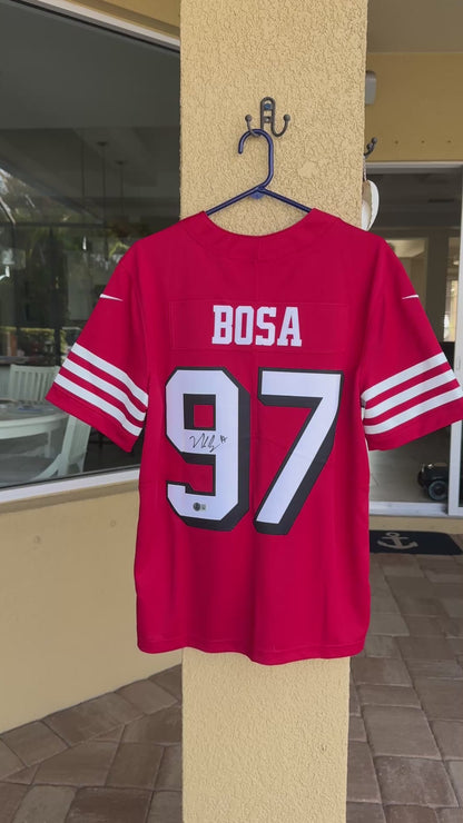 Nick Bosa Hand-Signed✍️San Francisco 49ers Nike NFL Jersey👕Memorabilia💥
