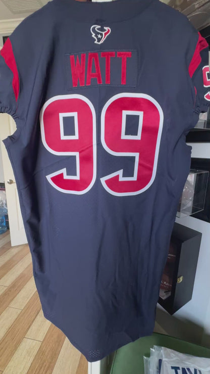 J.J. Watt TEAM / GAME ISSUED Color Rush 🎨 Houston Texans Nike NFL Jersey Inc COA 🛡️