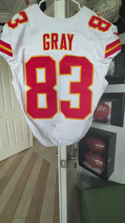Noah Gray GAME WORN 10/06/25 Kansas City Chiefs Nike NFL Jersey vs. Jaguars inc. COA🛡️