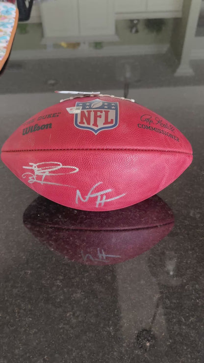 Tua Tagovailoa & Najee Harris Hand Signed 🖋️ Miami Dolphins 🐬 Fanatics Authentic Duke Wilson Pro Football💥