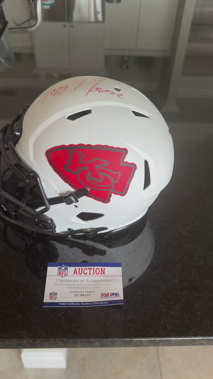 Skyy Moore Signed Kansas City Chiefs Full-Size Authentic Lunar Eclipse Helmet